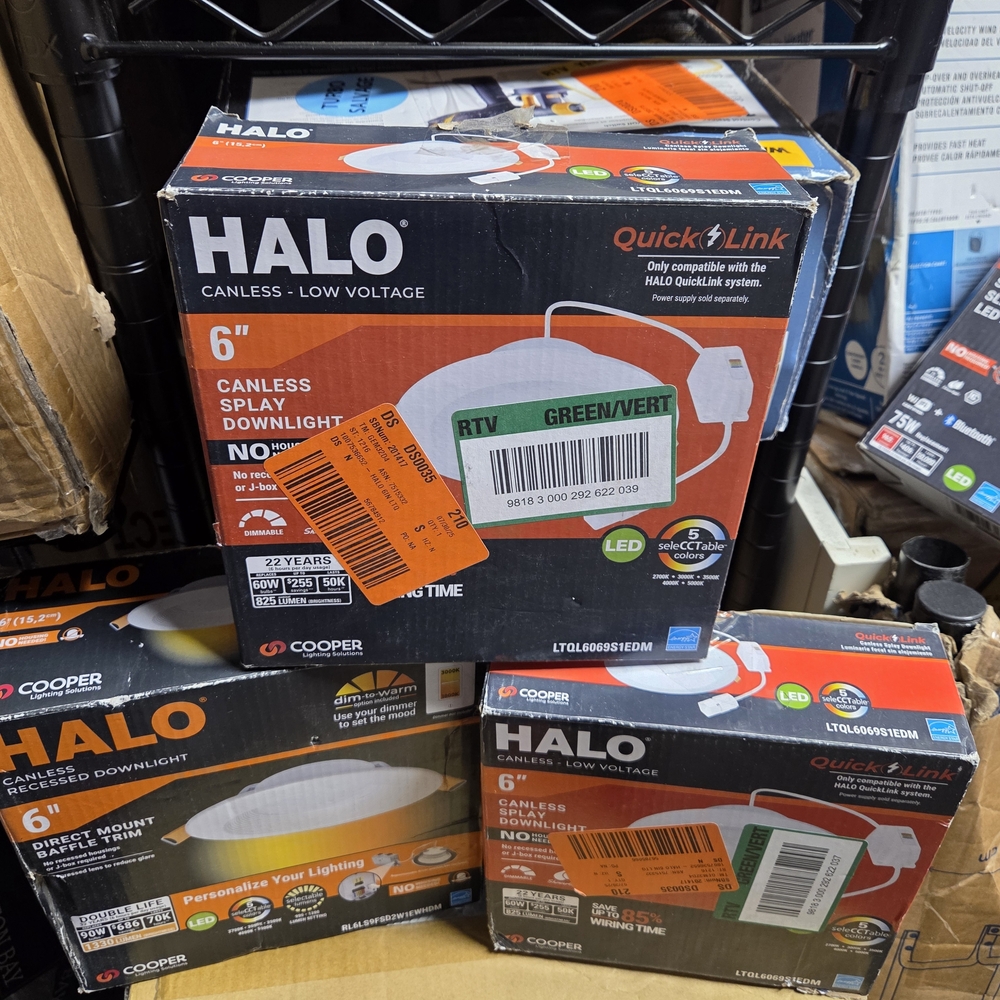 Halo 6" Canless Light Bundle